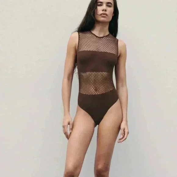 Zara Seamless Limitless Contour Collection Bodysuit Size M/L NWT - Picture 7 of 7